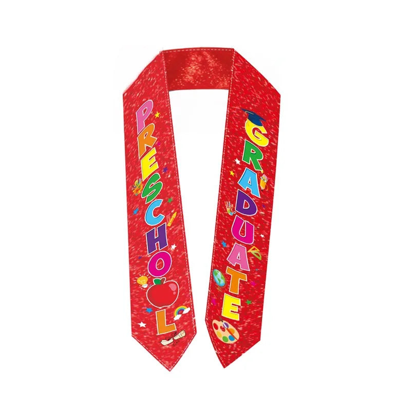 Glitter Preschool Graduate Sash – Kids Graduation Stole