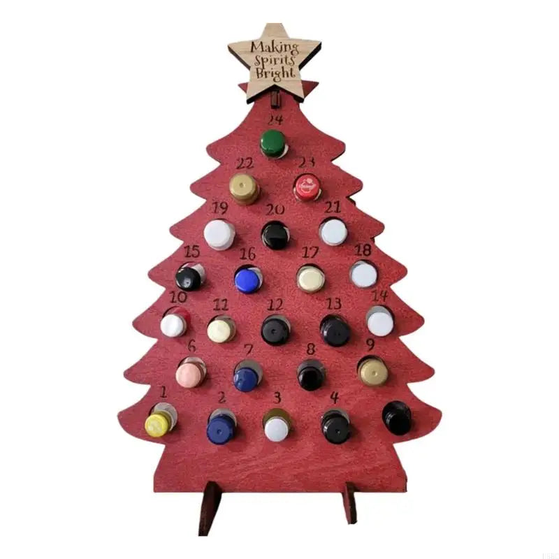 Christmas Count Down Calendar Natural Design Accommodates 24 Zpaxo Red China Mainland