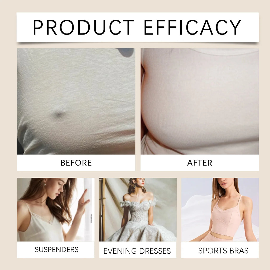 10 Pcs Breast Lifting Patch Firming & Shaping Skin Care Hydrolyzed Collagen Infused Invisible & Comfortable Wear for Women Zpaxo