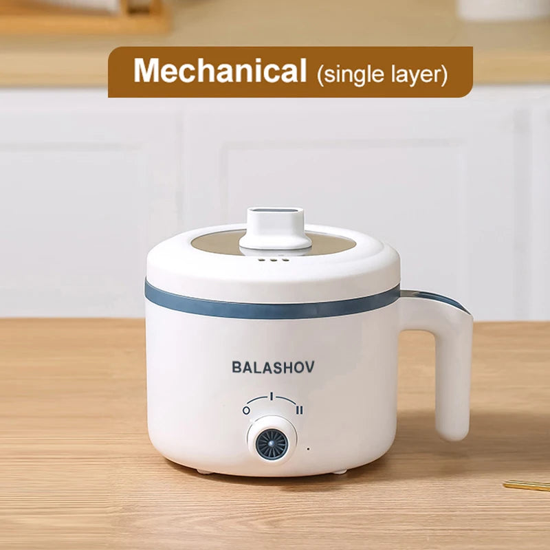 Mini Electric Rice Cooker Single Double Layer Intelligent Automatic Home Kitchen Cooker 1-2 People MultiCooker Steamed Rice Pot Zpaxo 200444-Single 220-230V EU