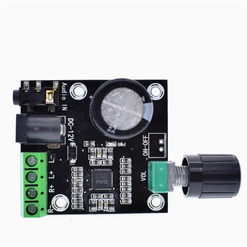 PAM8610 Dual Channel 12V HD Amplifier Board Pure Digital Amplifier 15W * 2 High Power Amplifier Module Zpaxo
