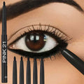 Black Eyeliner Pencil Waterproof Long-wearing Easy Twist-up