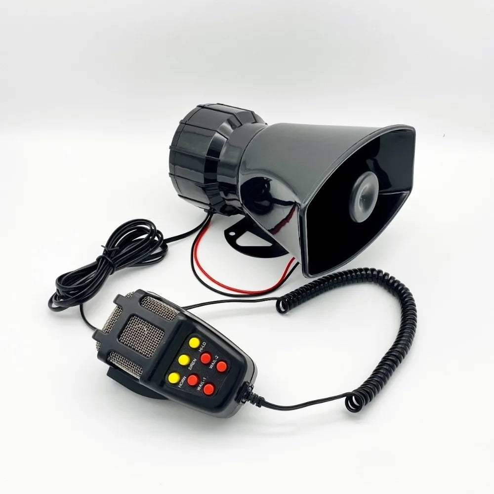 Professional 12V 7 Sound Talking Siren Air Horn Megaphone Car Speaker Zpaxo