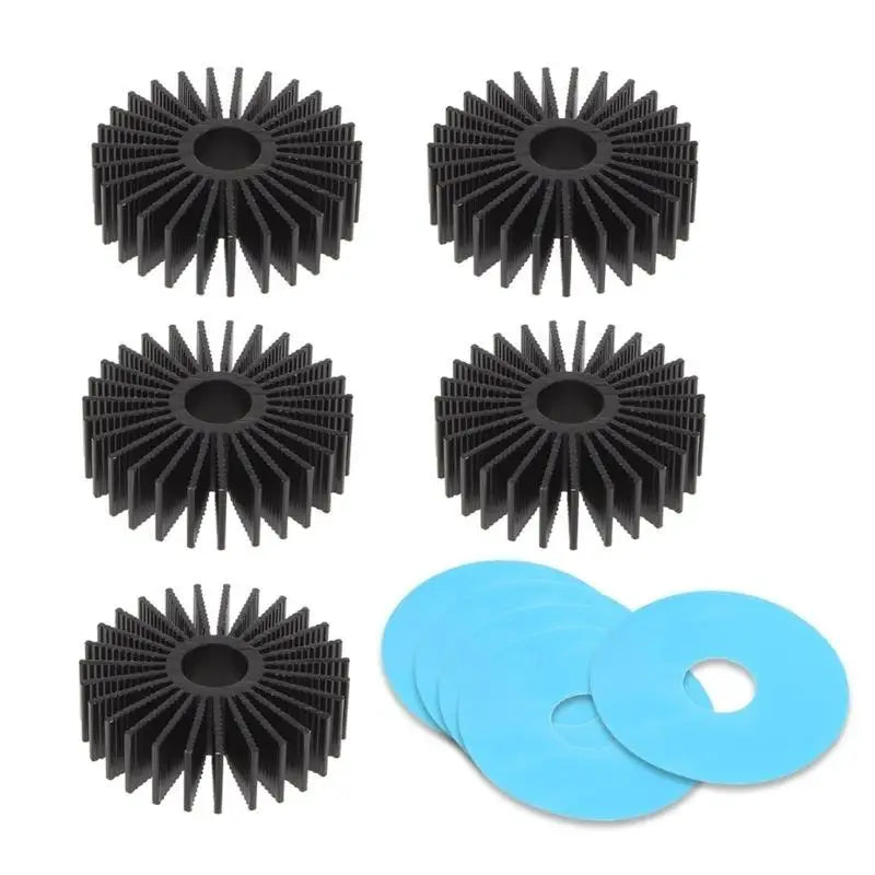 652F 36mm Circular Stepper Motor Drive Heatsink Aluminum Heat Dissipation Block With Thermal Conductive Tape Efficient Zpaxo Black 1pc CN