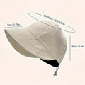 Summer Folding Hat for Women, Wide Brim Beach Visor Cap, Holiday Sun Hat, Ladies Outdoor UV Protection Adjustable Brim Hat Zpaxo WHITE