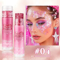 Sparkling Sequins Glitter Gel Stick High Gloss Shine Gold Pearl Eye Shadow Glitter Face Body Painting Makeup for Christmas Party Zpaxo 04