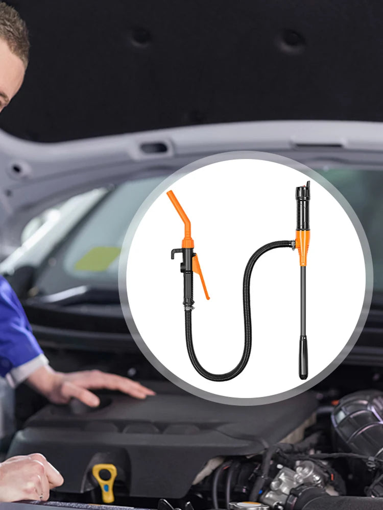 Portable Liquid Transfer Pump Flow Control Nozzle Fuel Gas Suction