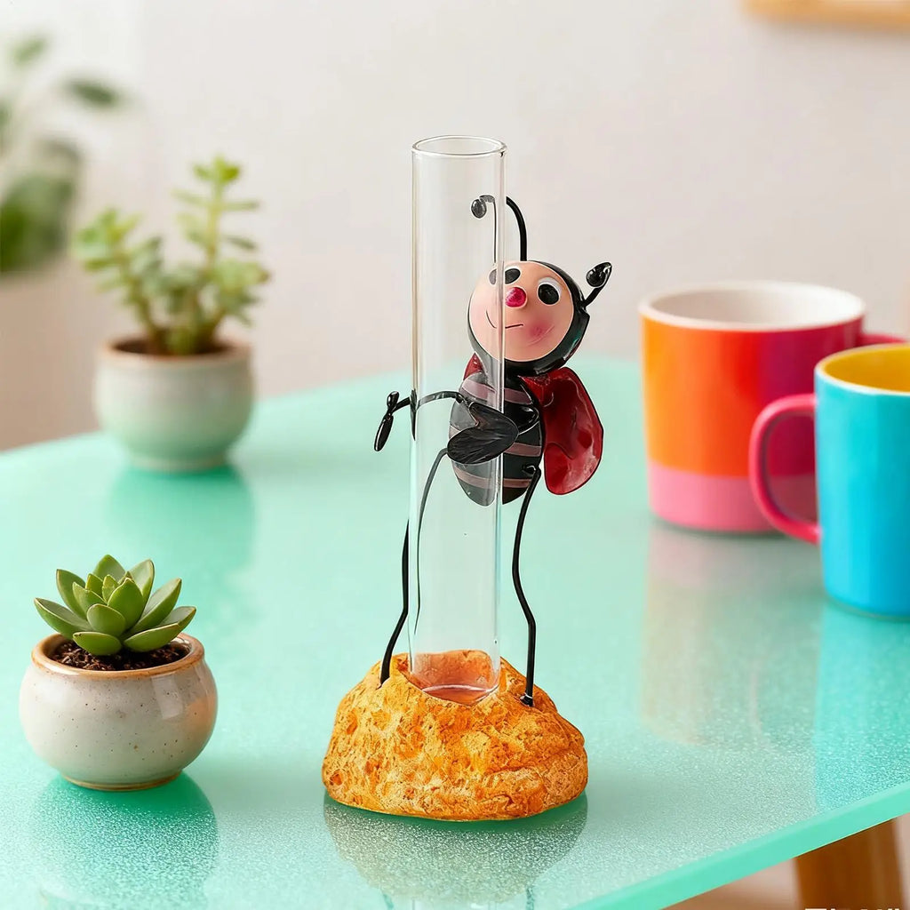 Sculptures Ants Figurine Hydroponic Plants Container Metal Lawn