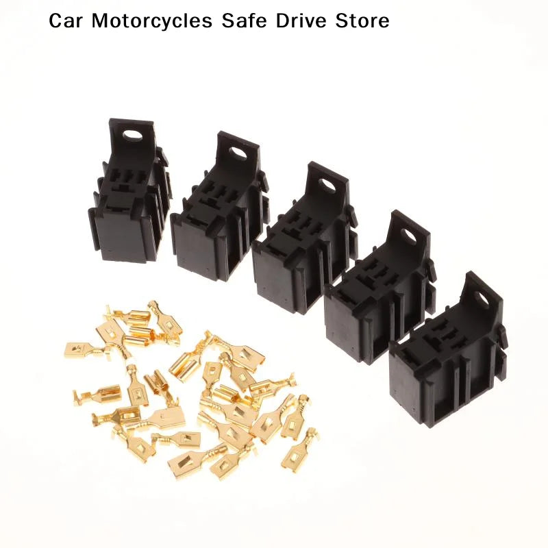 CM5 Sets Lot DIY Accessories Car Relay Connector Socket Without Wire