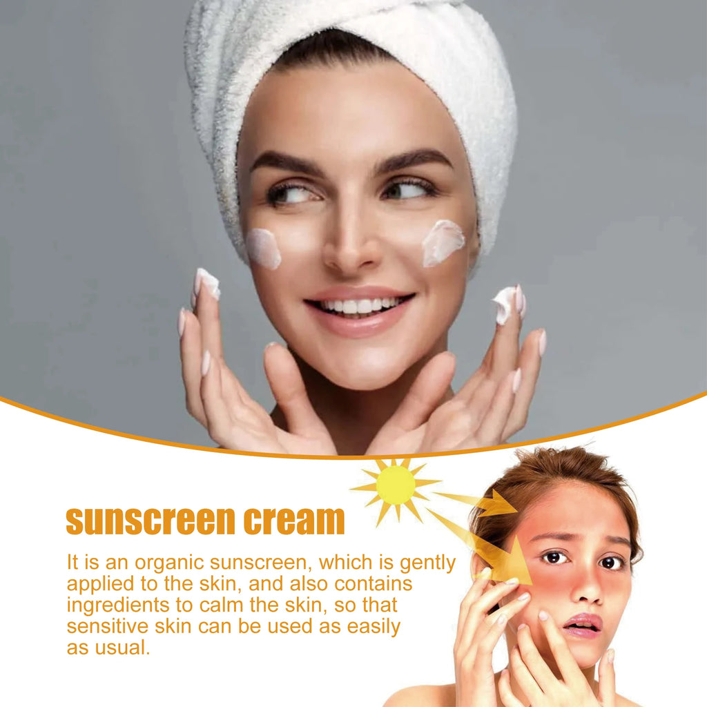 Probiotic Organic Rice Sunscreen SPF50 Broad Spectrum 40g Sunscreen Lotion Zpaxo