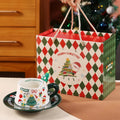 Christmas Gifts Holiday Ceramic Mugs Sets Coffee Cups Milk Cup Themed