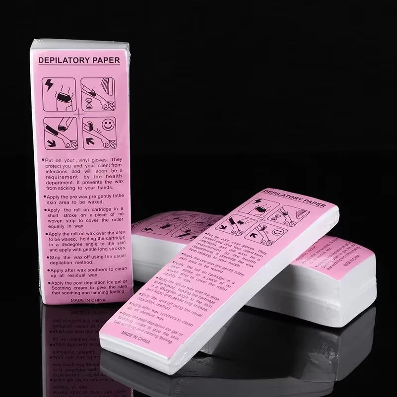 Non-Woven Wax Strips for Hair Removal – 20/50/100 Pcs Wax Hair Removal Strips Zpaxo