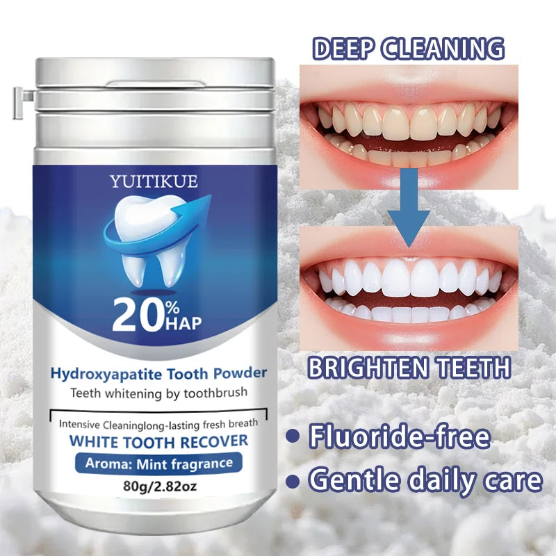 Hydroxyapatite Tooth Powder – Whitening & Enamel Repair 80g Tooth Whitening Powder Zpaxo