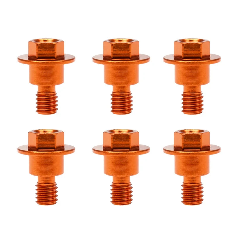 M6 12 Screw Bolts KT SX SXF Motorcycle Fork Guard Compatible YZ WR TC Zpaxo Orange