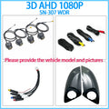 3D AHD1080P 360 Android Car Camera Panoramic View 4 Square Cameras
