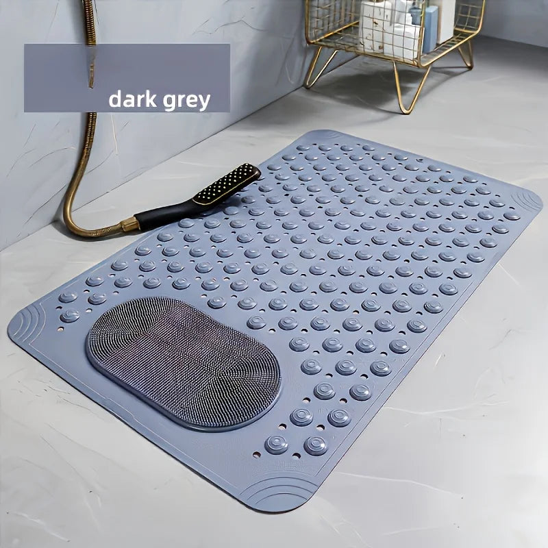 Non-Slip Bath Mat with Massage - Quick-Dry Shower Carpet,Anti-Slip Bathroom Rug, Soft Cushioned Foot Massage Surface,for Bathroo Zpaxo