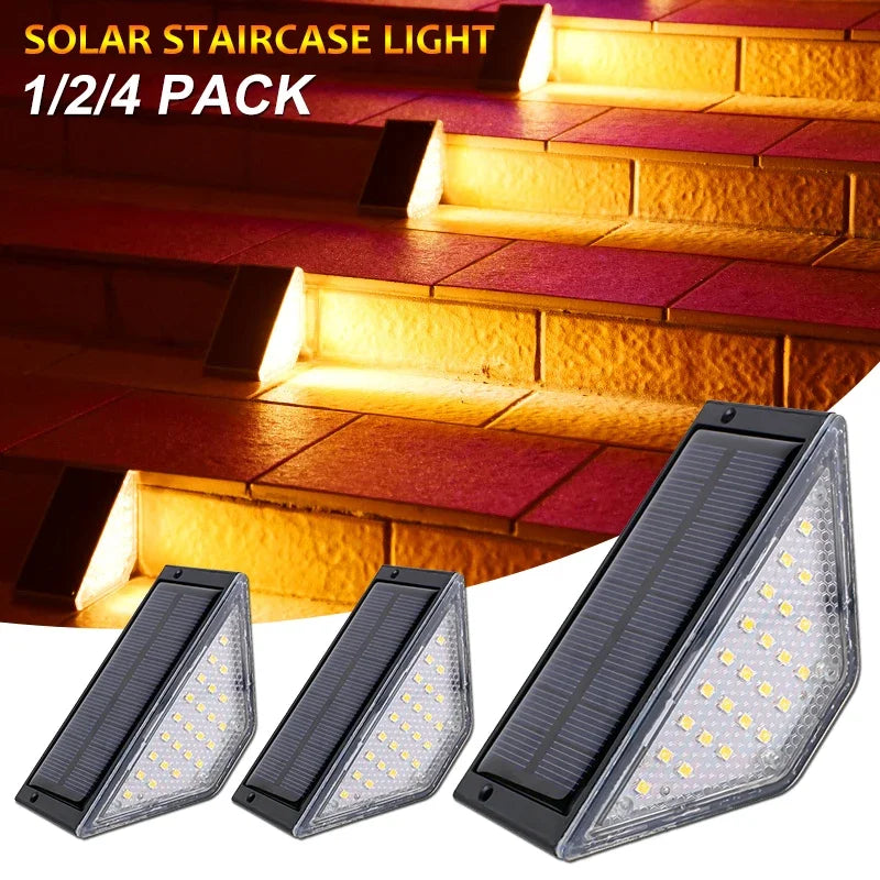 22 24LED Solar Stair Light IP67 Waterproof Outdoor Step Anti-theft Zpaxo