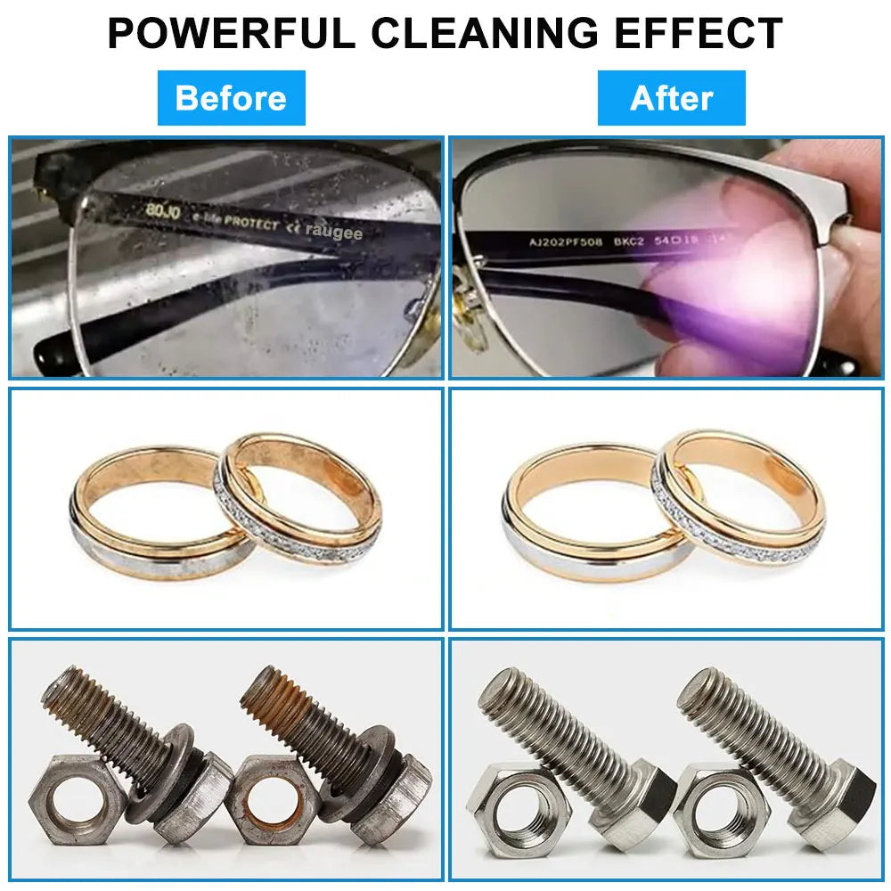 Ultrasonic Cleaner 40KHZ Frequency Vibration Washing Bath Jewelry