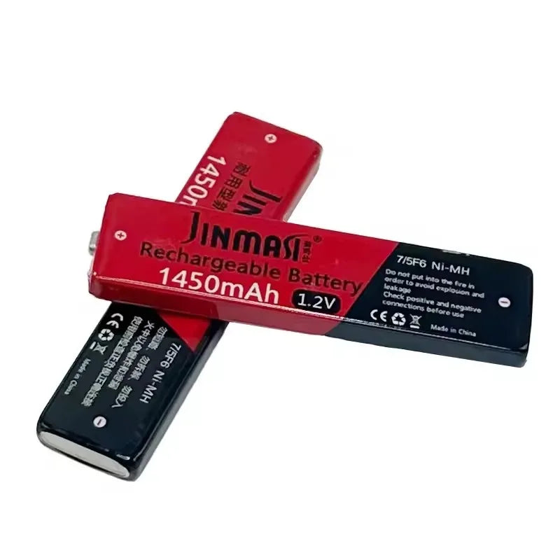1.2V 7/5F6 67F6 1450mAh Ni-MH Chewing Gum Battery 7/5 F6 Cell for Panasonic Sony MD CD Cassette Player Batteries with charger Zpaxo