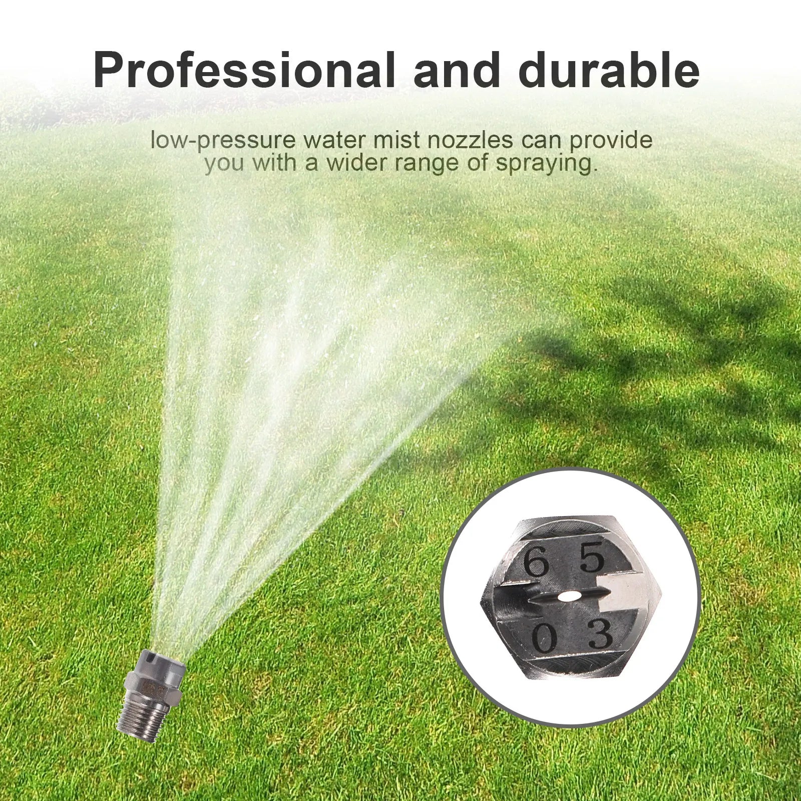 2Pcs Garden Hose Misting Nozzles Metal Atomizing Nozzle Spray Mister Watering Spray Nozzle Garden Supplies Hose Accessories Zpaxo