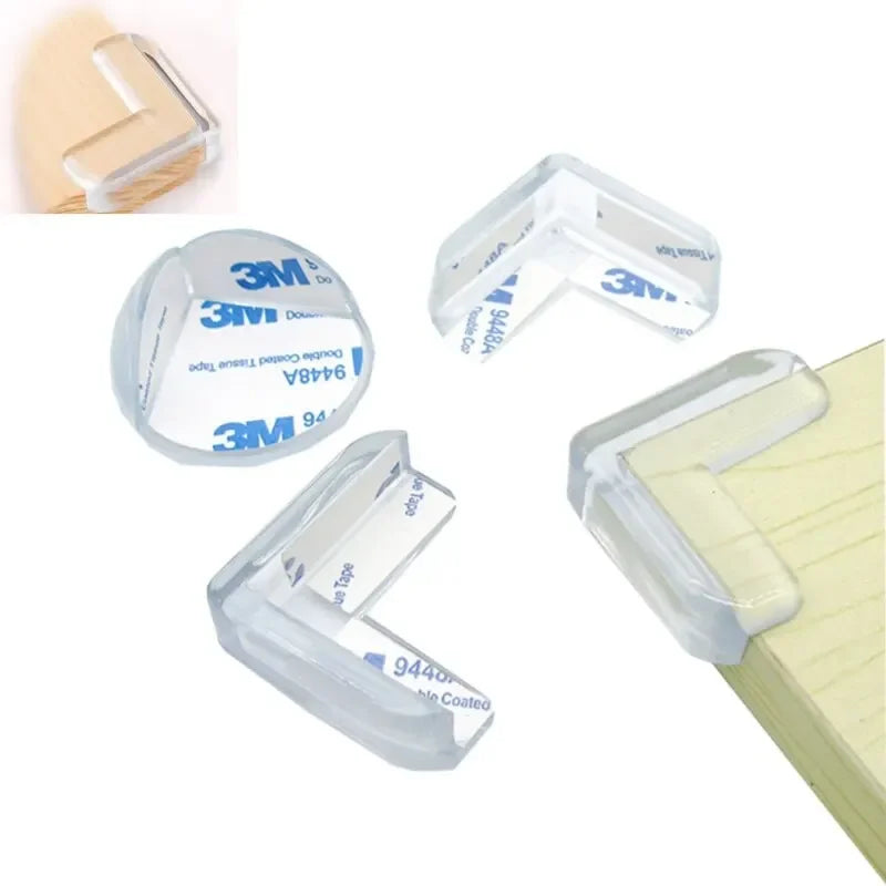 4 Transparent Anti Collision Angle PVC Pad Child Safety Corner Guard