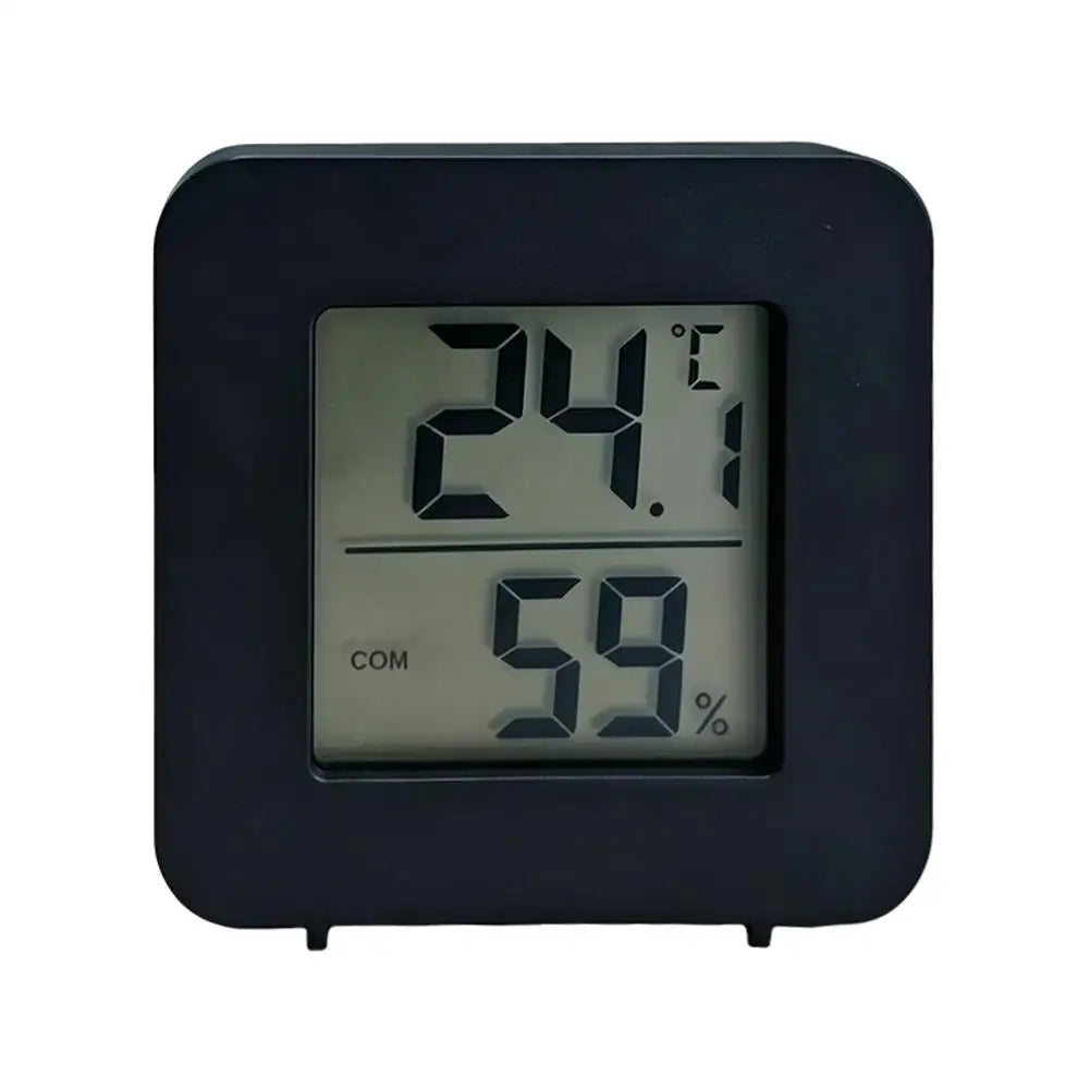 Mini Digital Thermometer Hygrometer – LCD Room Humidity Gauge Thermometer Hygrometer Zpaxo Black