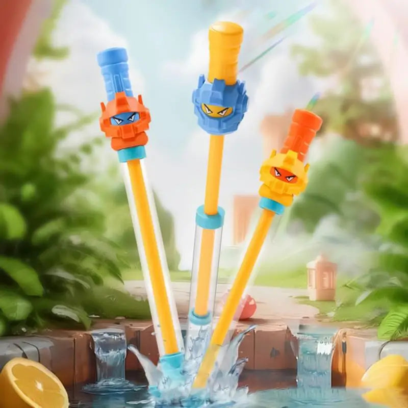 Squirt Shooter Toy Children Water Squirter Toy Pull-Out Design Liquid Fighting Game With Fountain Effect Outdoor Beach Game For Zpaxo