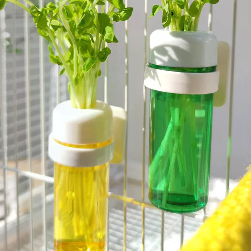 Supplies Bird Parrot Feeder Cage Vegetable Holder Preservation Jar Zpaxo