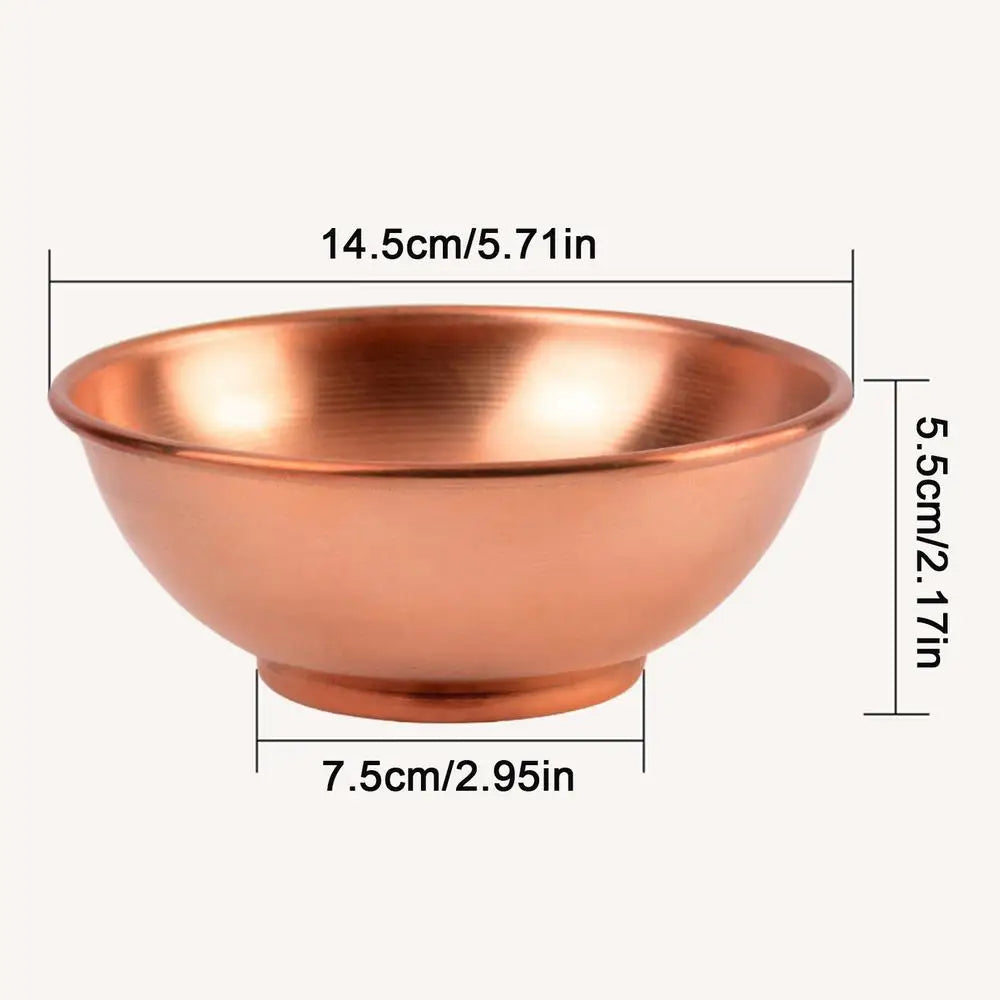 Copper Bowl Large Mixing Dish Bowls Multifunctional Salad Home