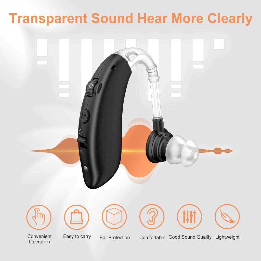 Rechargeable Hearing Earphones Amplifiers Suitable Elderly