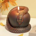 Oversized snake and apple silicone molds for resin casting, plaster, resin, aromatherapy car accessories and candle making Zpaxo Apple and Snake