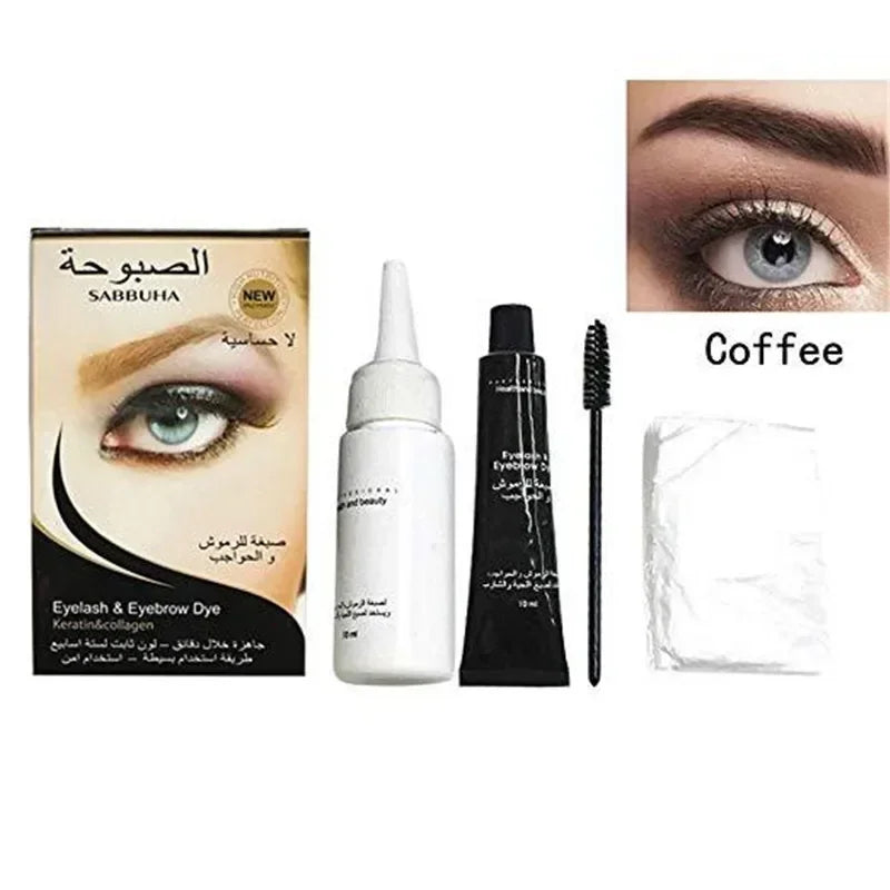 1 PC Professional Series Eyelash Eyebrow Dye Gel 15-minute Fast Tint Easy Dye Eyelash Brown Black Color Tint Cream Kit Zpaxo