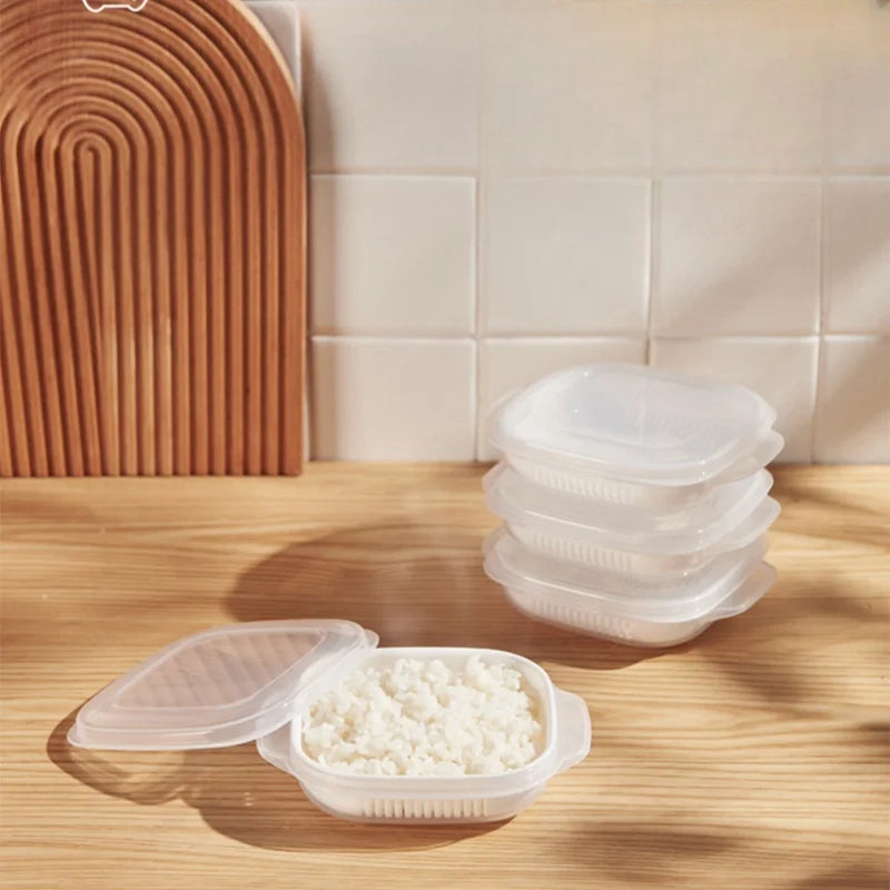 Rice storage box, microwaveable in the kitchen, steaming lunch box, freezer box for the fridge, fruit organizer box Zpaxo