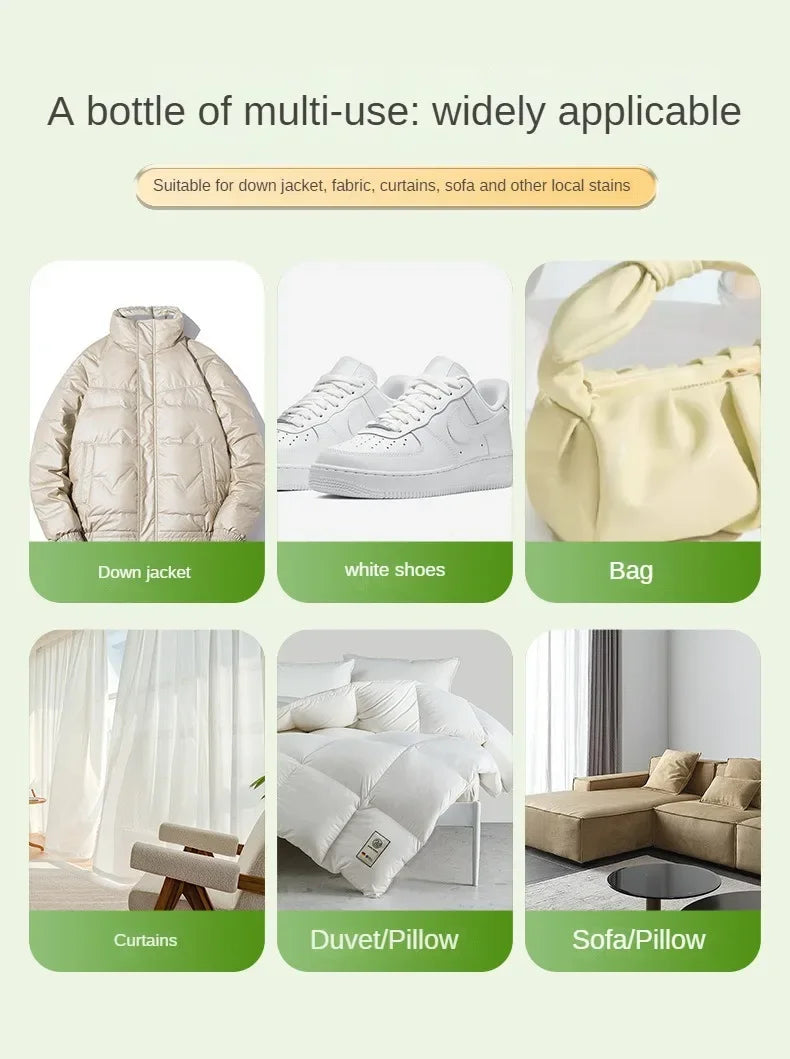 Down Jacket Dry Cleaning Spray Downwear Detergent Agent Dry Cleaner Oil Stain Remover Down Jacket Clothing Foam Cleaning Liquid Zpaxo