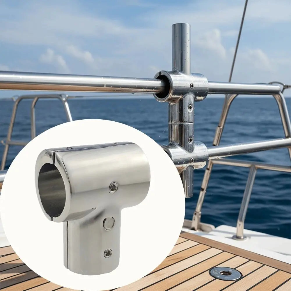 316 Stainless Steel Boat Hand Rail Fittings Corrosion Resistant 90 Zpaxo
