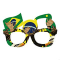 Cheerleader Glasses 10 Countries Flag Designs Themed Party Perfect