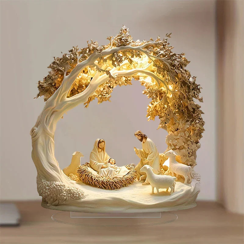 Tabletop Decor Nativity Figurines Set Home Decoration Easter Nativity Scene Figurine Zpaxo
