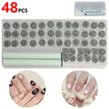 48PCS Nail Art Stamp Pen Set, Nail Graffiti Nail Art Dotting Tools with Simple Design, Nail Stamp Pen Nail Art Tools Zpaxo 48PCS