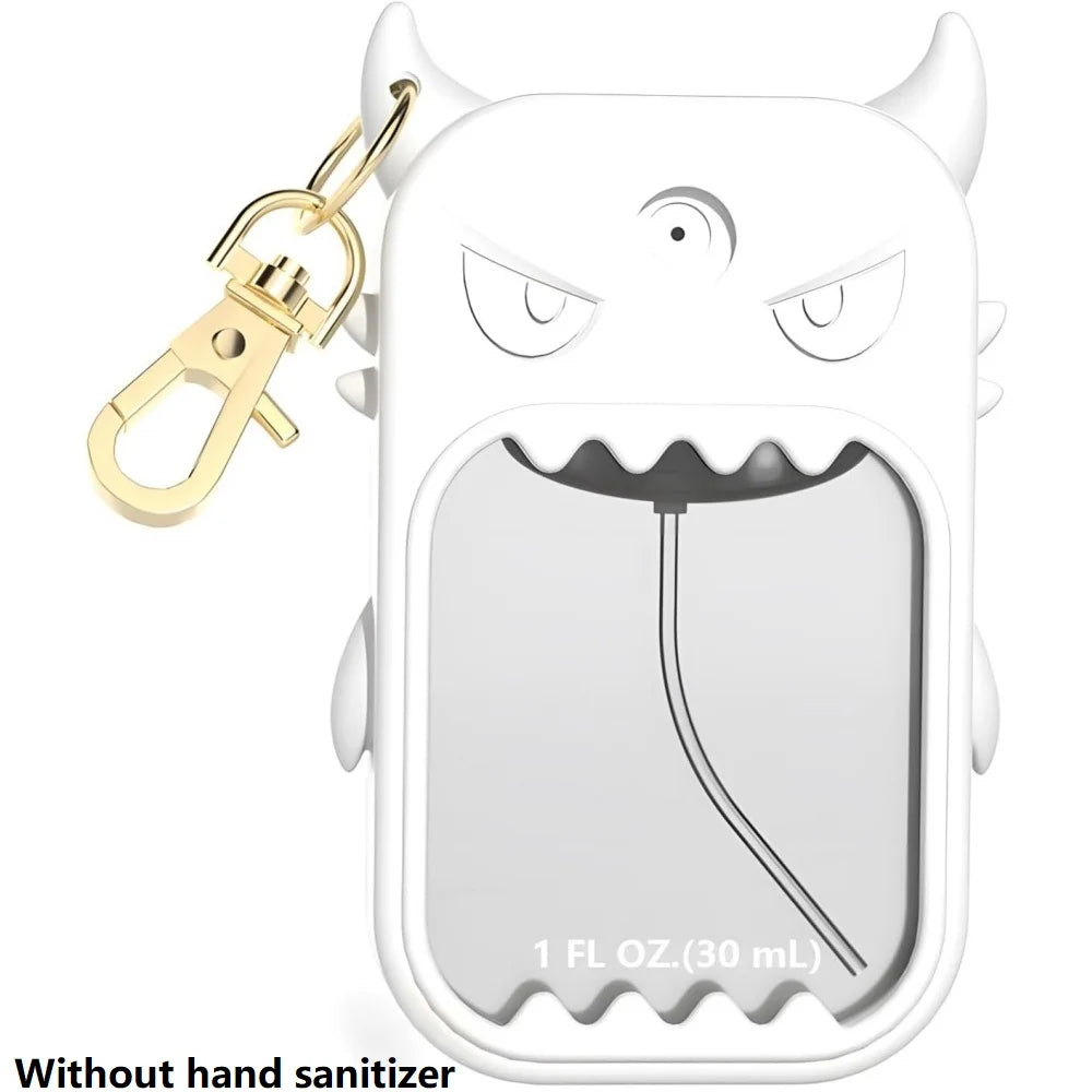 Silicone Case Touchland Hand Sanitizer Spray Holder Keychain Zpaxo WHITE