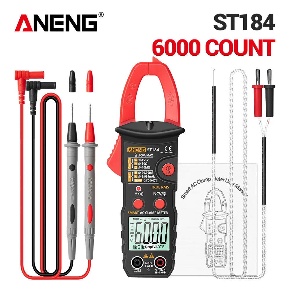 Digital Clamp Meter 6000 Count NCV Non-contact Electrical Testing