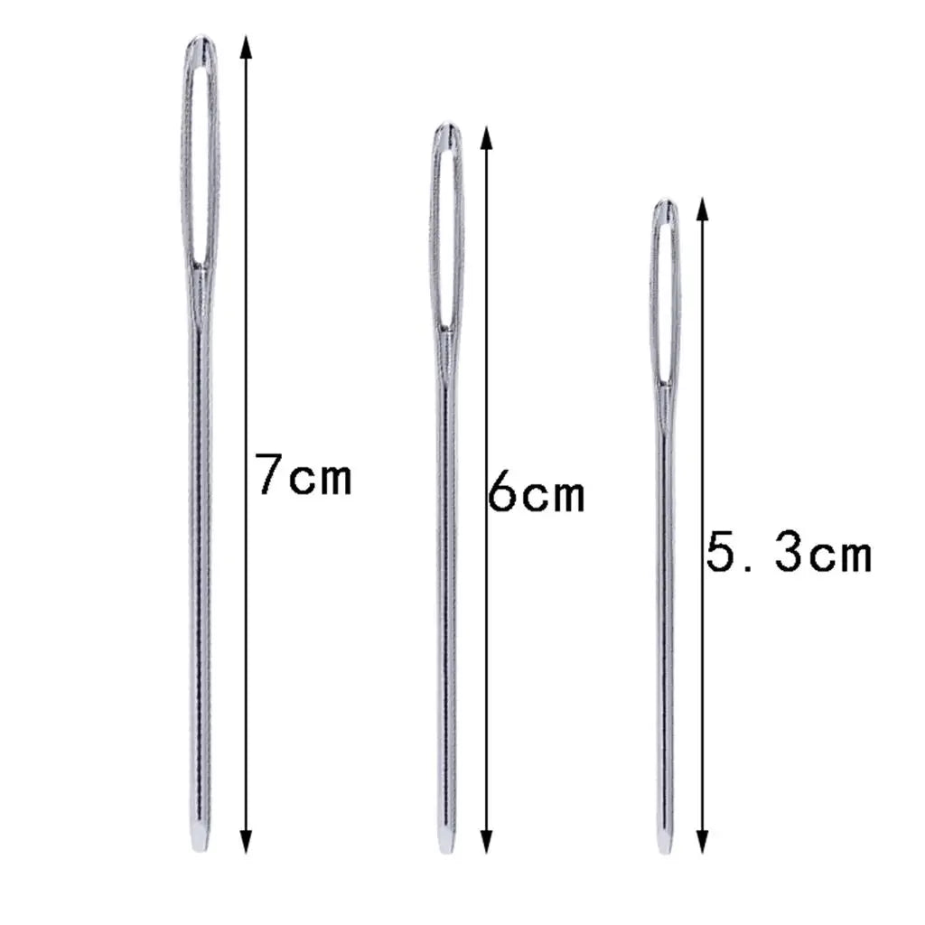 Large-eye Blunt Tapestry Set Metal Craft Accessories for Embroidery Darning and Quilting Zpaxo