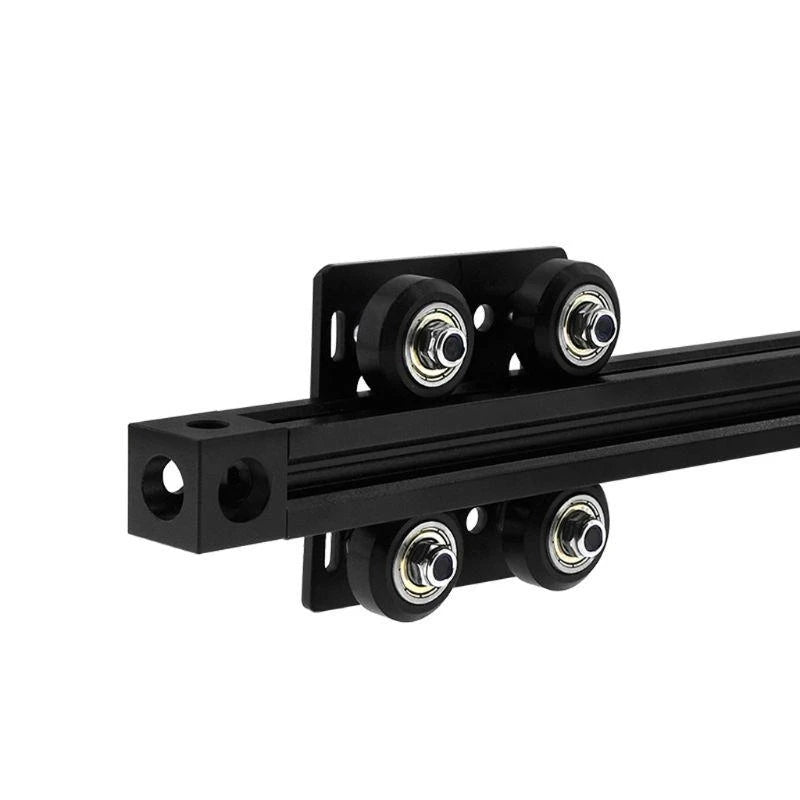 652F Aluminum Profile Pulley V-Slot European Standard Build Gantry Plate Small Wheel Zpaxo Black CN