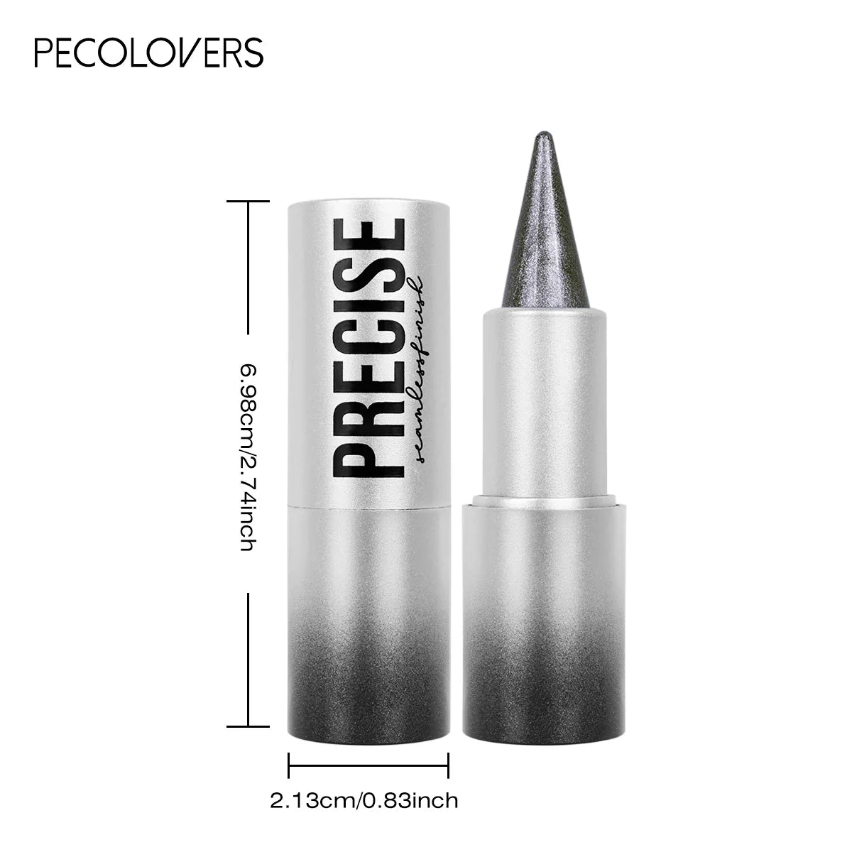 1PC Long-lasting Pointed Eye Shadow Stick, Pearlescent Metal, Precise Application, Lightweight and Durable Zpaxo