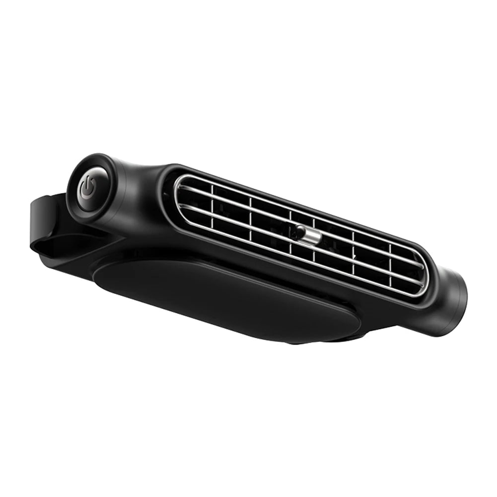 Car Headrest Cooling Air Fan 3 Speeds Adjustable Interior Rear Cooler Zpaxo black