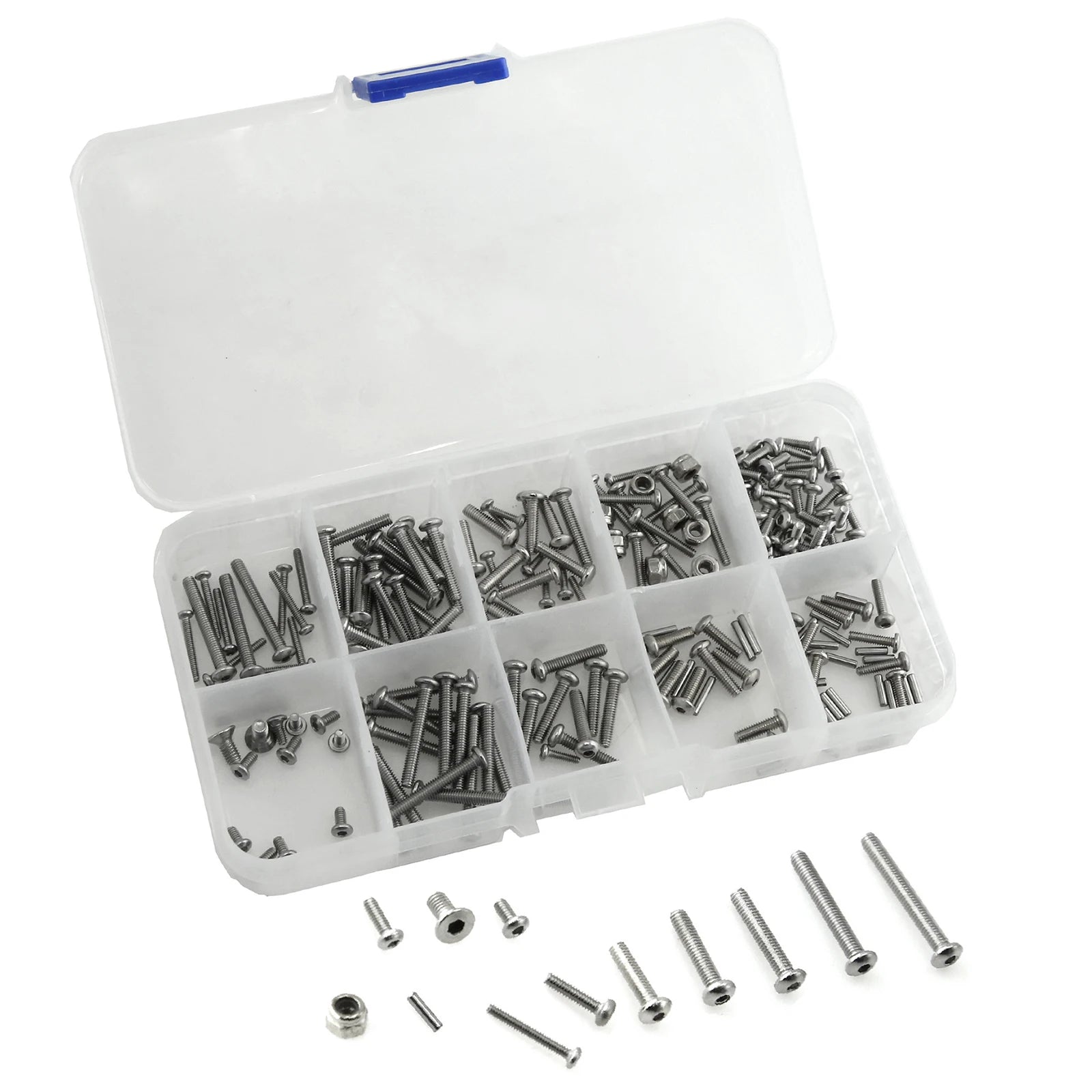 1 Box M1 6 M2 5 Stainless Steel Hex Screws Nuts Hardware TRX4M 18 RC
