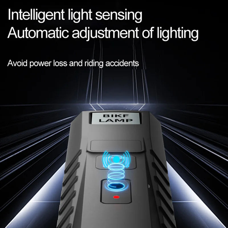 Intelligent Light Sensing Bicycle Riding TYPE-C Charging Digital Zpaxo