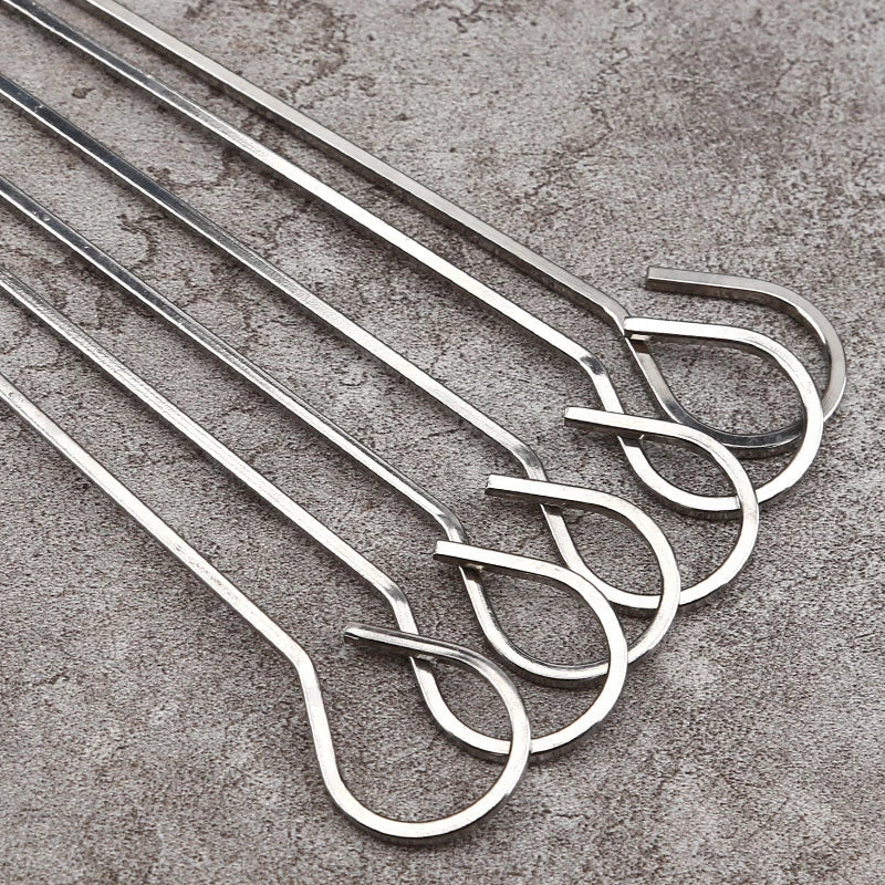 Outdoor Stainless Steel Foldable Grill Rack Portable and Simple BBQ Grill Rack BBQ Picnic Grill Rack Comes with Barbecue Skewers Zpaxo