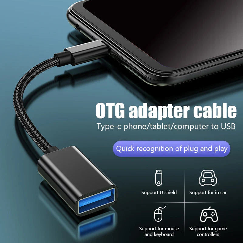 Type-c USB 3 0 OTG Adapter Cable Samsung S20 S10+ Xiaomi Mi 11 Zpaxo