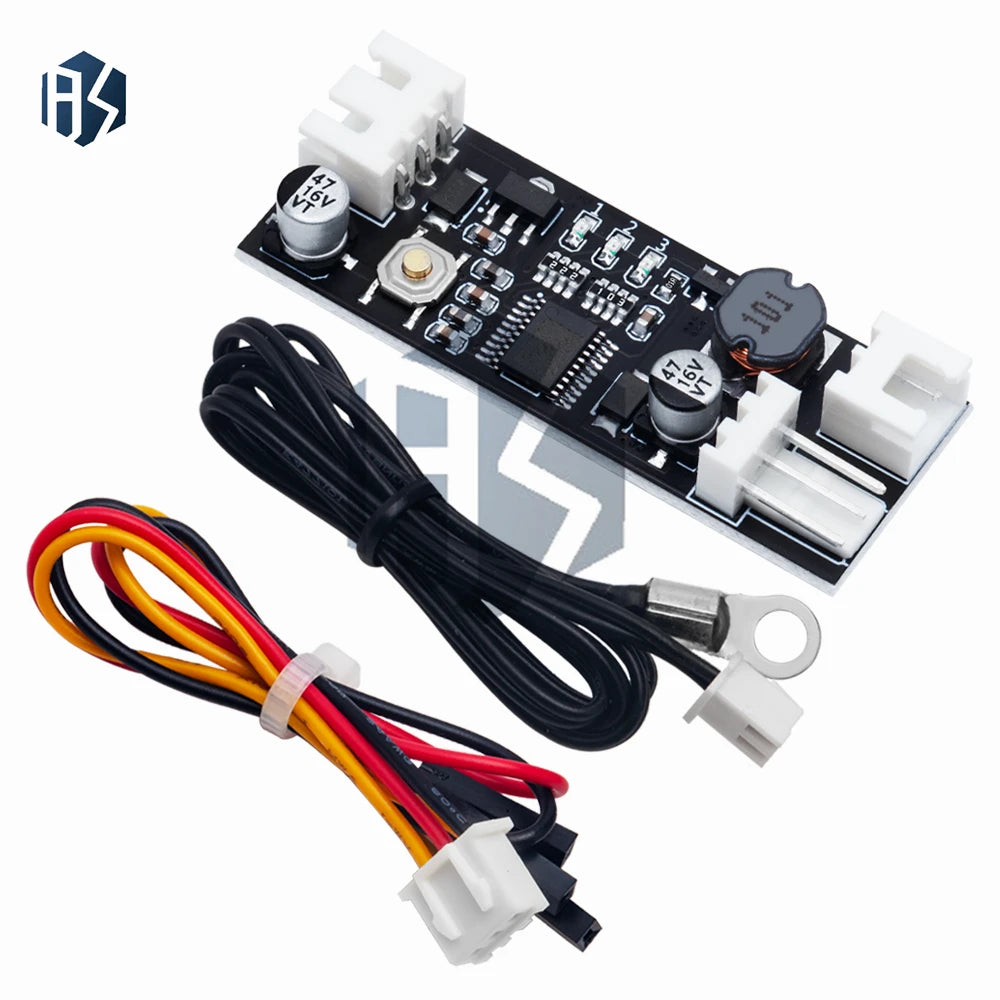 Single 12V 0 8A DC PWM 2-3 Wire Fan Temperature Control Speed Zpaxo