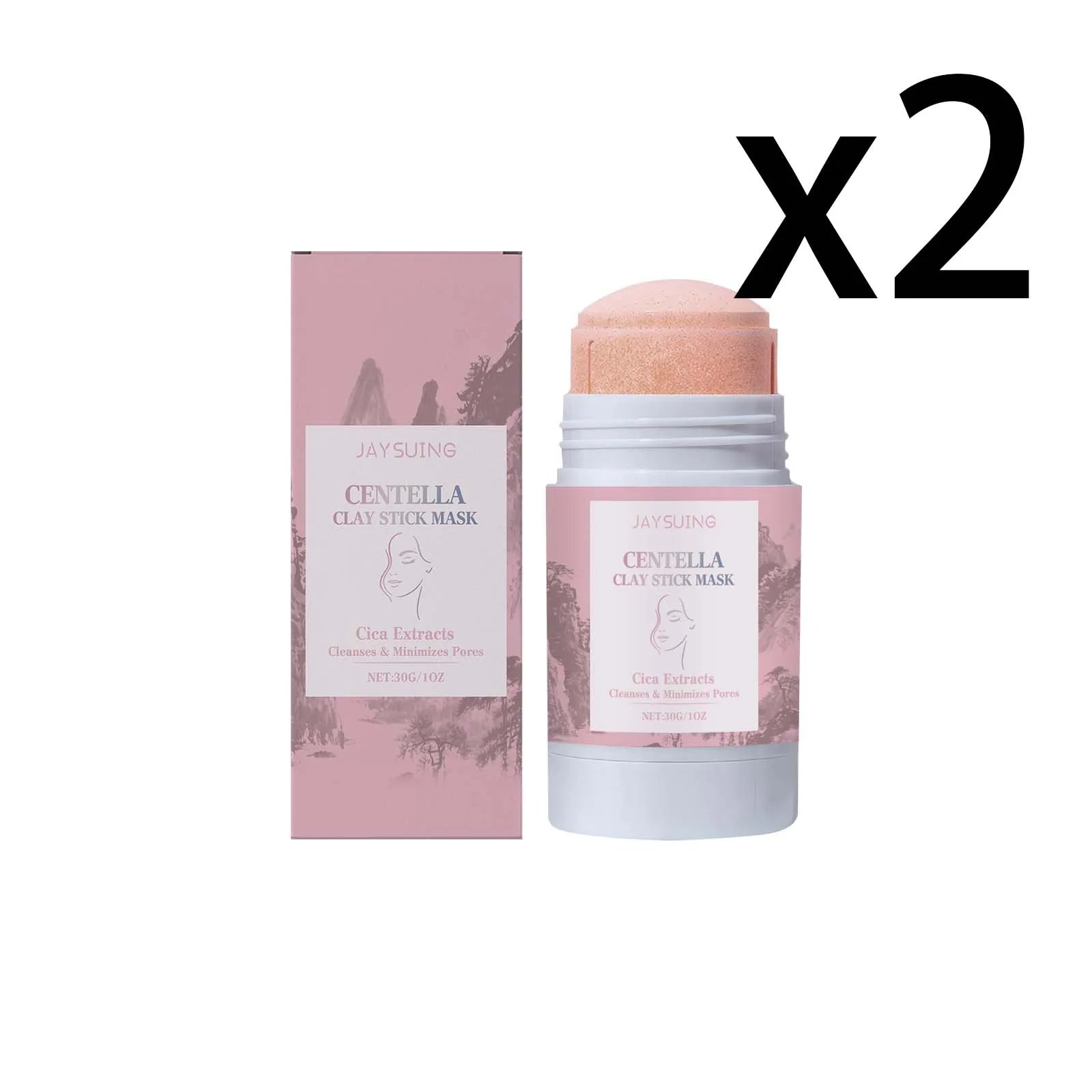 Centella Asiatica Clay Stick Mask – Pore Cleansing & Blackheads Clay Face Mask Zpaxo 2x30g 30g
